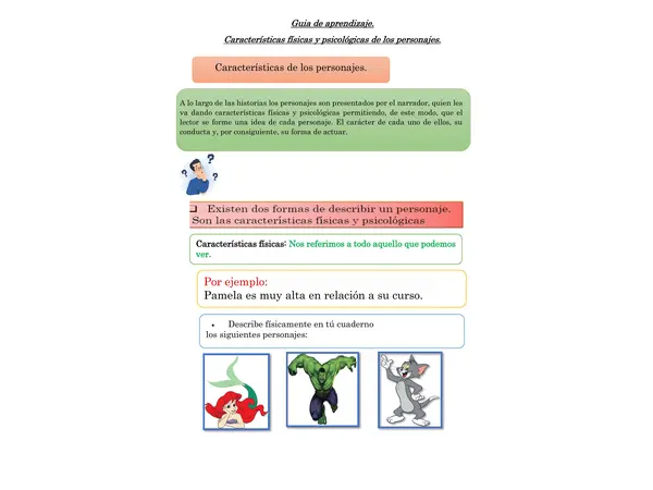 Guia de aprendizaje lenguaje 
