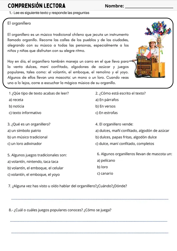 Fiestas Patrias, texto