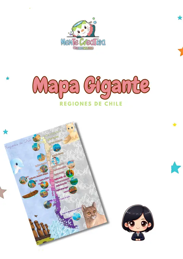  Mapa de las Regiones de Chile