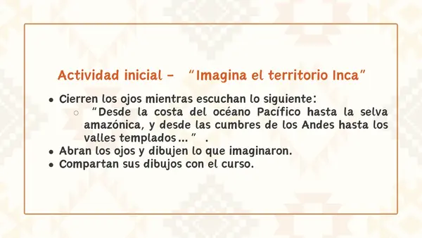El territorio de la civilización inca