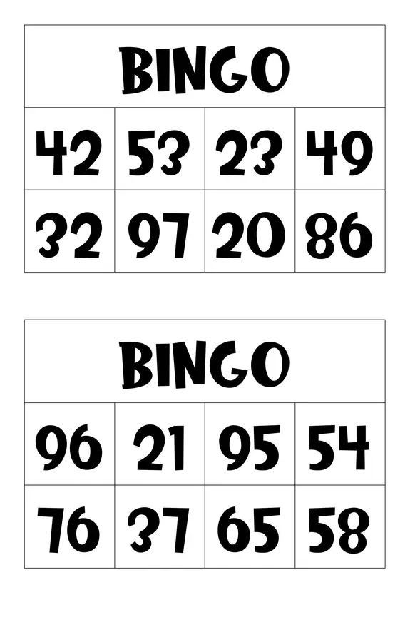 Bingo matemático