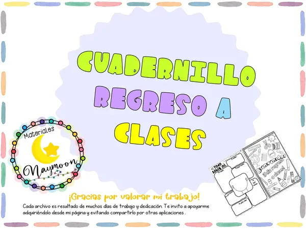 Cuadernillo regreso a clases.