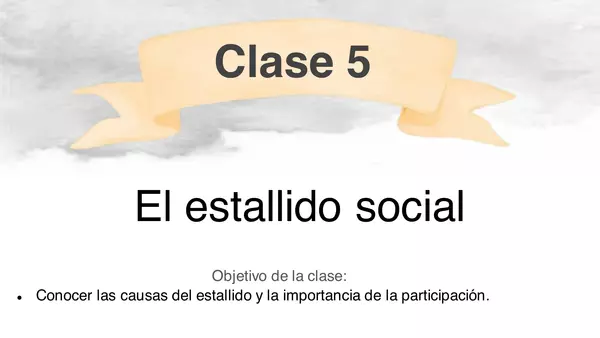 El estallido social clase 5