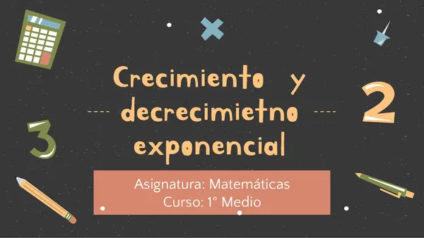 Crecimiento y decrecimiento exponencial