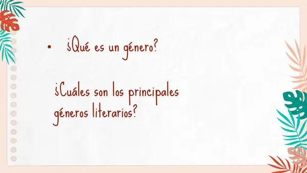Géneros Literarios