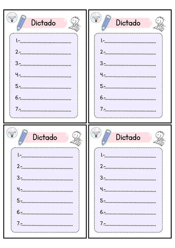 Formato de dictado