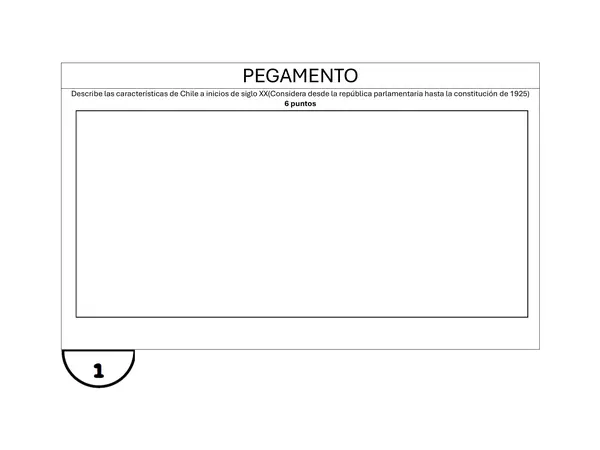 Evaluación Chile en la primera mitad del siglo XX