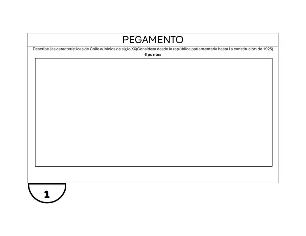 Evaluación Chile en la primera mitad del siglo XX
