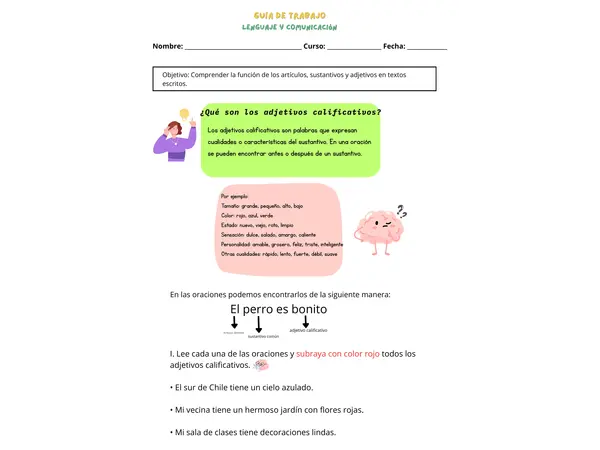 Adjetivos calificativos