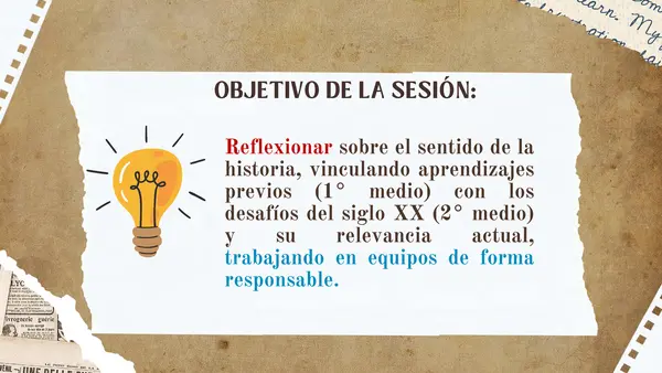 2do medio - HYG. Conectando los cimientos del pasado con nuestro presente