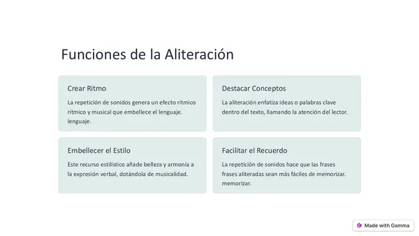 Aliteración - Figura literaria