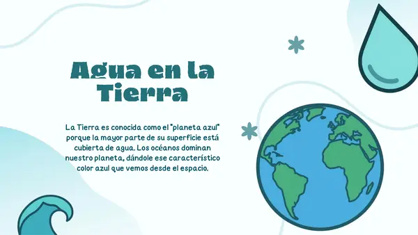 Distribución del agua en la Tierra 🌎