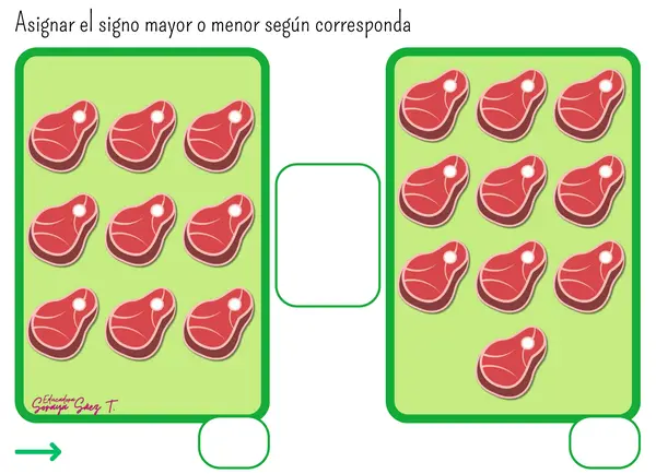 Comparación de cantidades