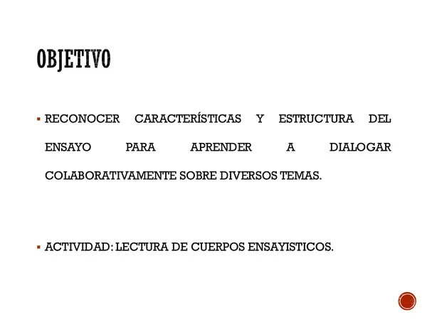El ensayo 