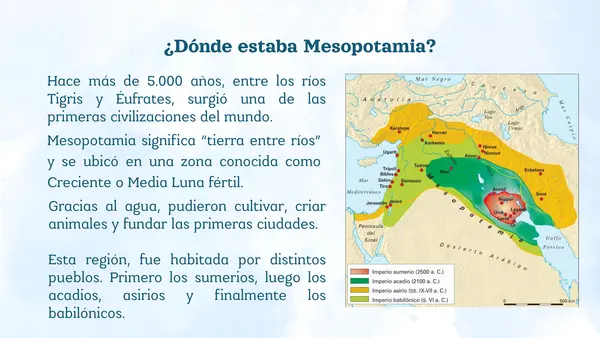 Presentación La antigua Mesopotamia