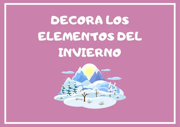 Cuadernillo de invierno – Actividades creativas y sensoriales para trabajar el invierno