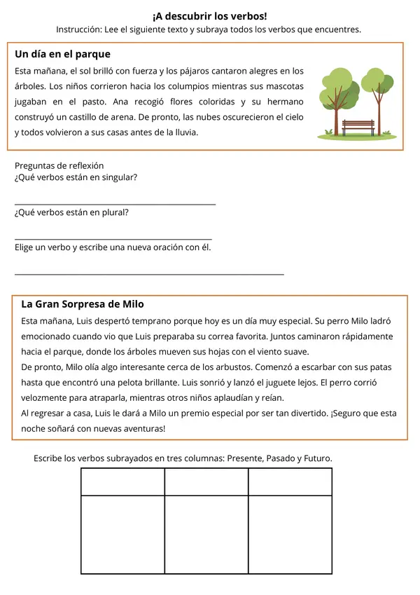 Concordancia del SUJETO y el VERBO