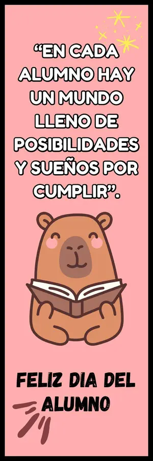 SEPARADORES CAPIBARA- DÍA DEL ALUMNO