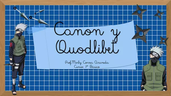 El canon y quodlibet musical 