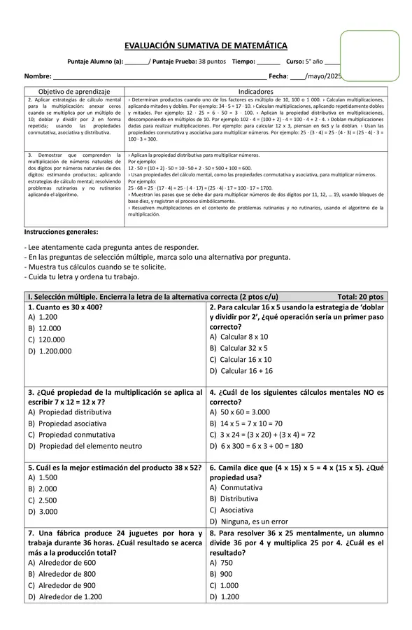 Multiplicaciones y divisiones