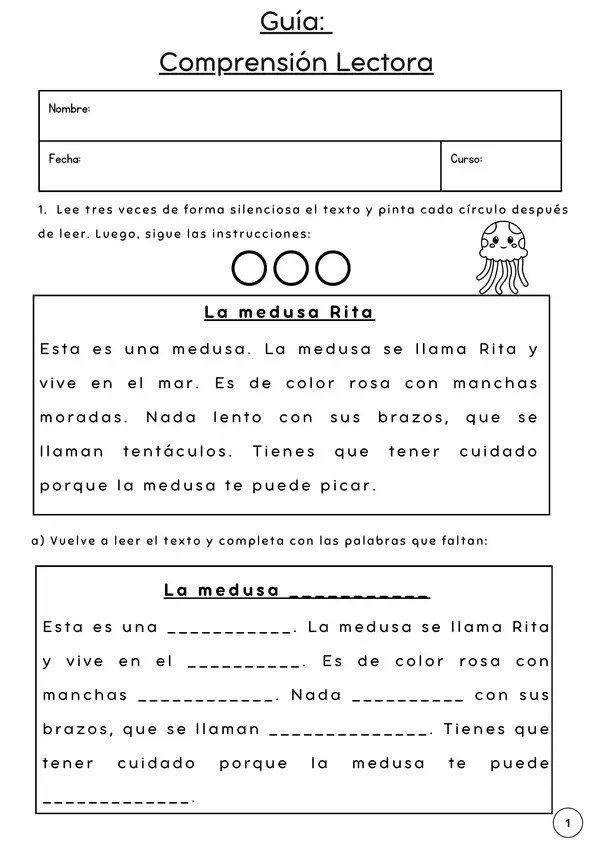 Guía: Comprensión explícita