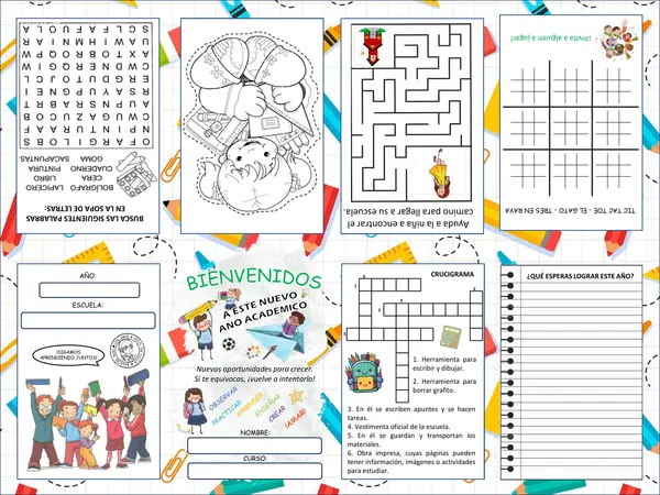 Mini libro de actividades: Inicio de clases