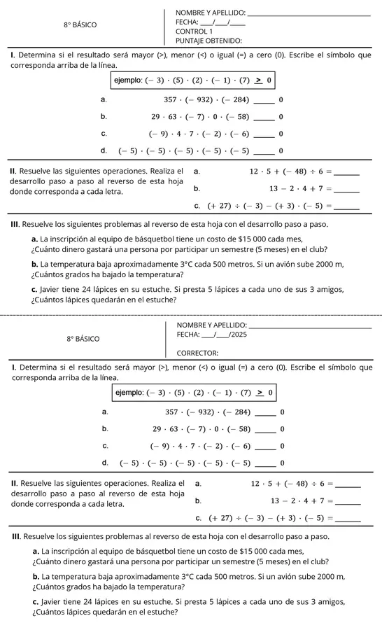 Multiplicación de Enteros.