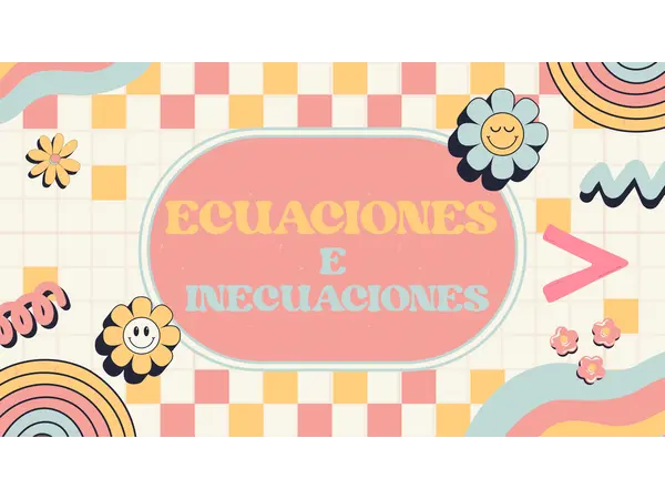 Ecuaciones e inecuaciones