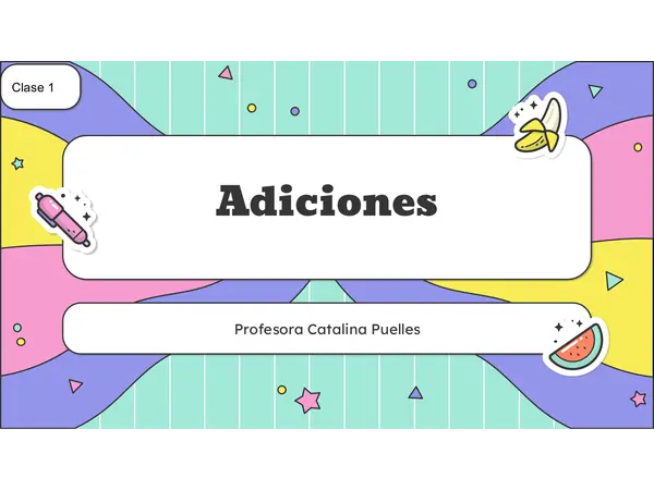 Clases Adiciones 3ro Básico