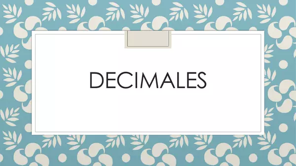 Decimales