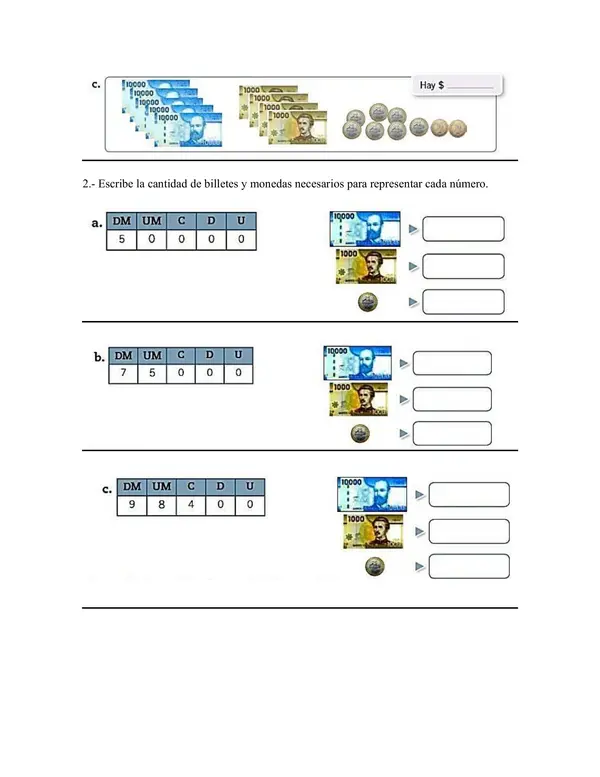 Composición y descomposición de números, notación estándar y expandida