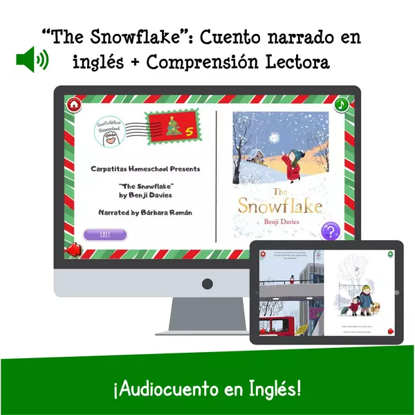 The Snowflake de Benji Davies | Audiocuento Interactivo en Inglés