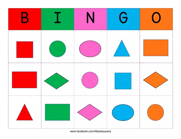 Bingo de figuras geométricas 