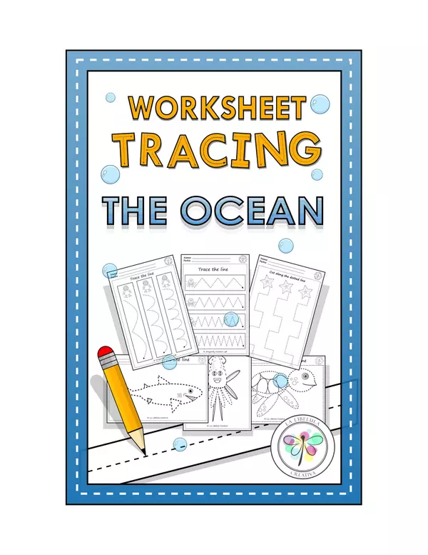 Worksheets Tracing Activities The Ocean Animals Fine motor Fichas de trazos el mar