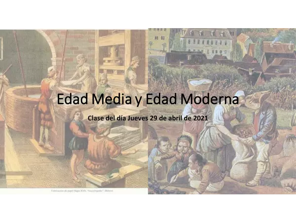 Edad Media y Edad Moderna