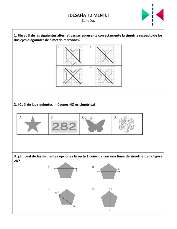Simetría - Guía de ejercicios