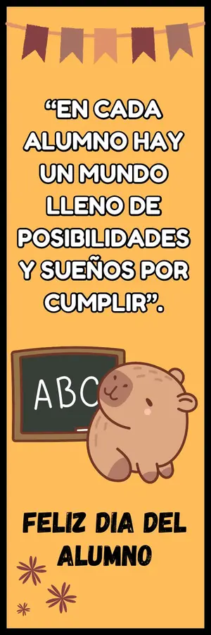 SEPARADORES CAPIBARA- DÍA DEL ALUMNO