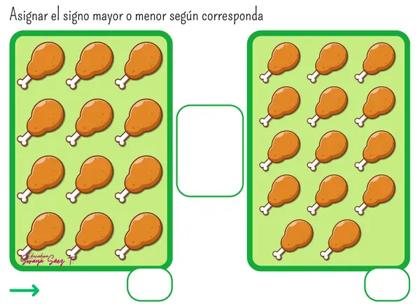 Comparación de cantidades