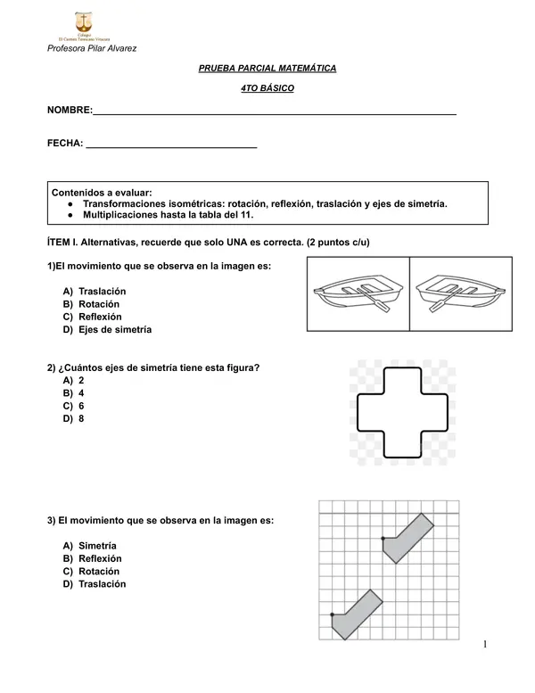 4°Básico: Matemática