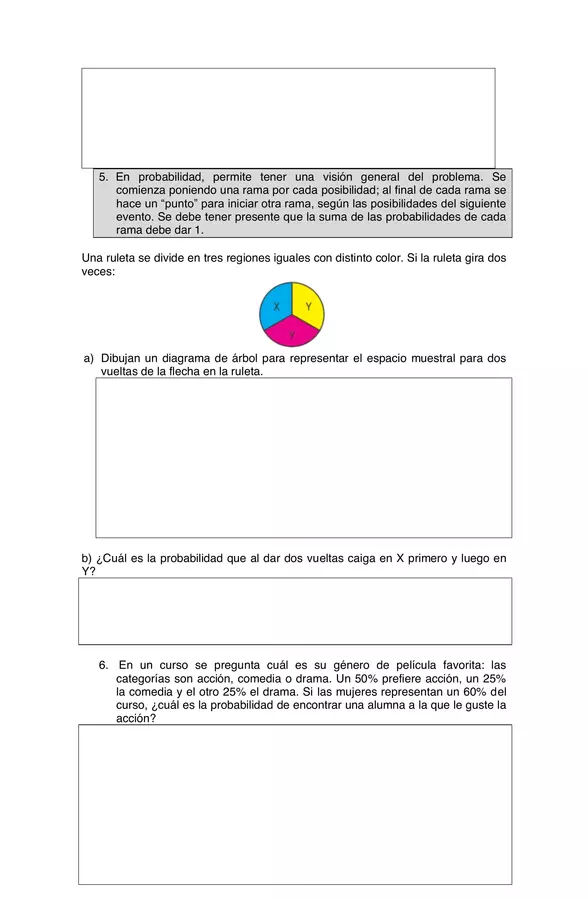 GUIA PROBABILIDADES, SEPTIMO BASICO MATEMATICA