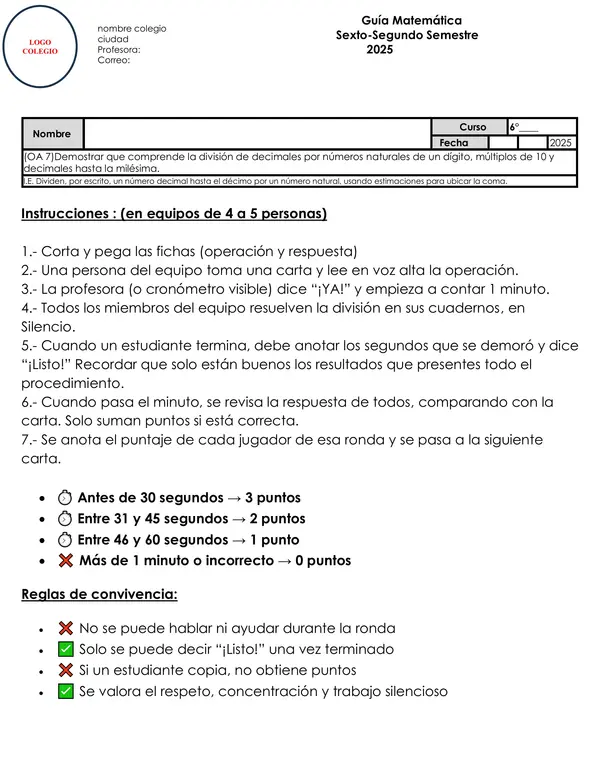 6to matemática oa 7 división de numeros decimales 