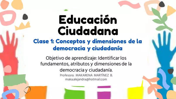 DEMOCRACIA Y CIUDADANIA