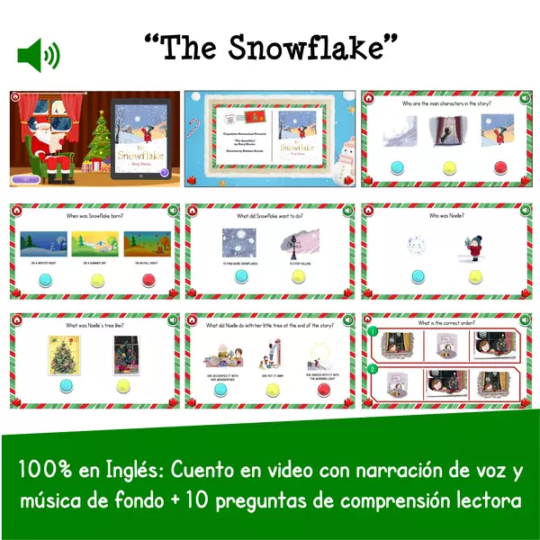 The Snowflake de Benji Davies | Audiocuento Interactivo en Inglés