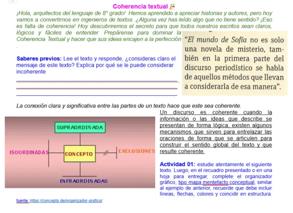 08M1SEM6 - Coherencia textual