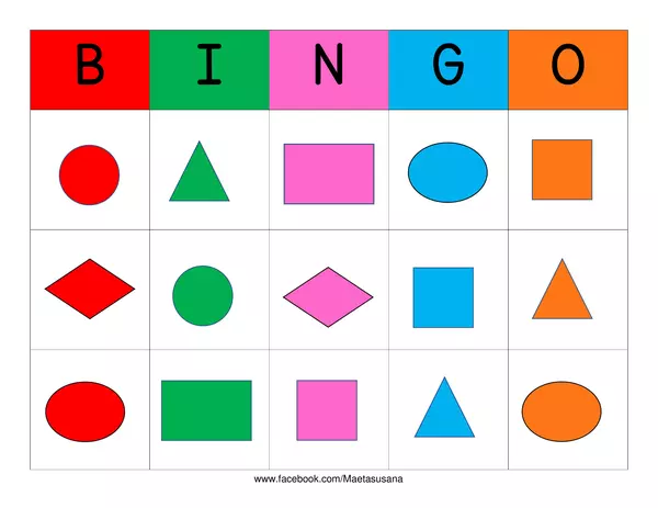 Bingo de figuras geométricas 