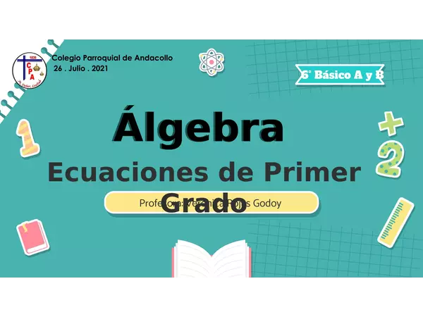 Álgebra - Ecuaciones de Primer Grado 