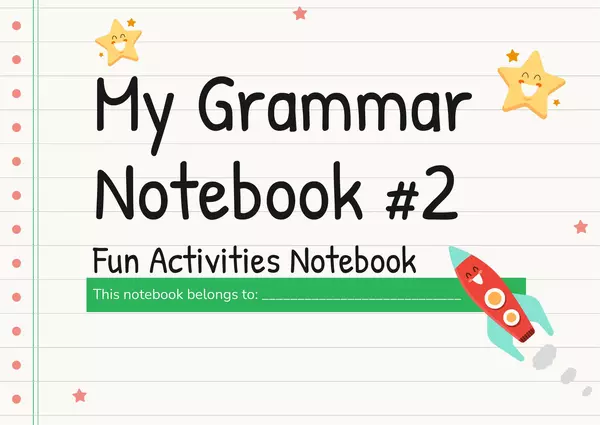 My Grammar Notebook #2 📘 (Fun Activities🤩) - Fabianatips