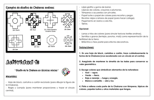 ARTES - La Chakana o Cruz andina como expresión artística