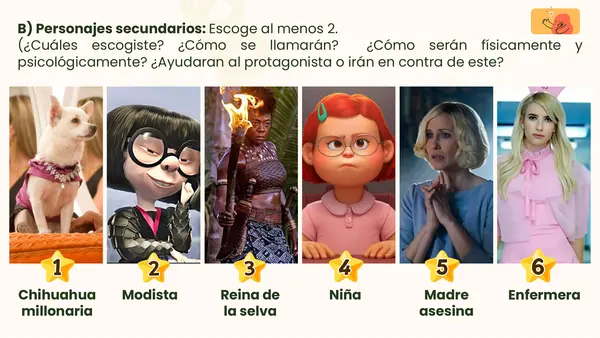 PPT Actividad elaboración de un cuento (juego interactivo).