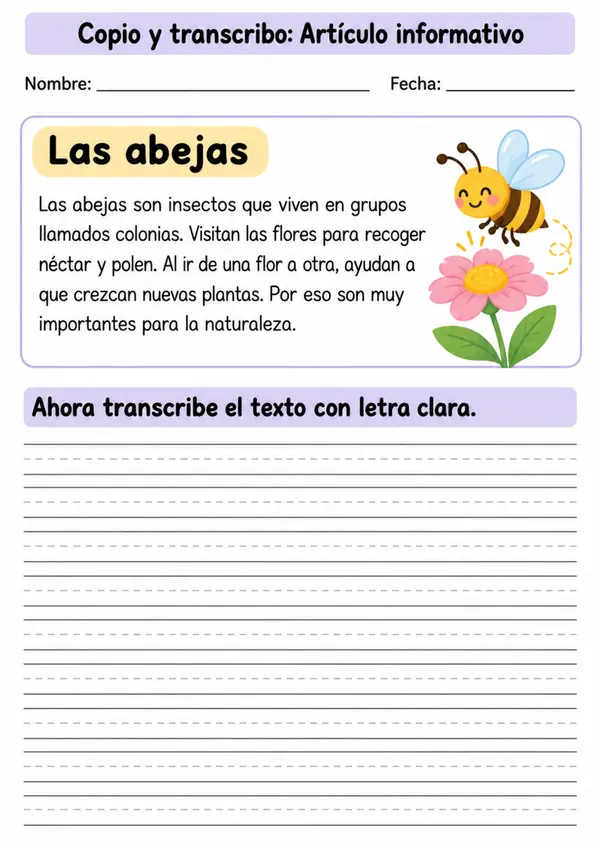 Fichas de Transcripción  